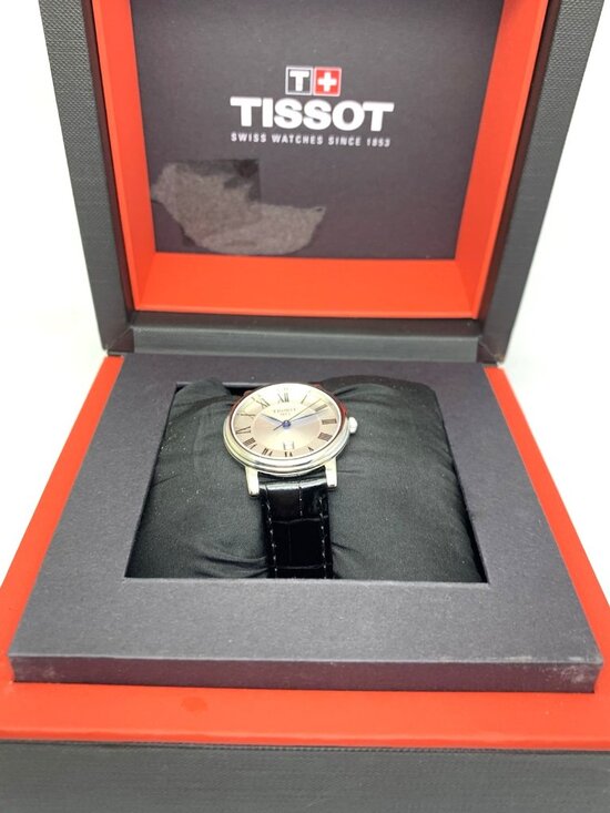 Tissot Women\'s Watch T1222101603300 Swiss Quartz Silver Dial Black Leather 30mm main image 10